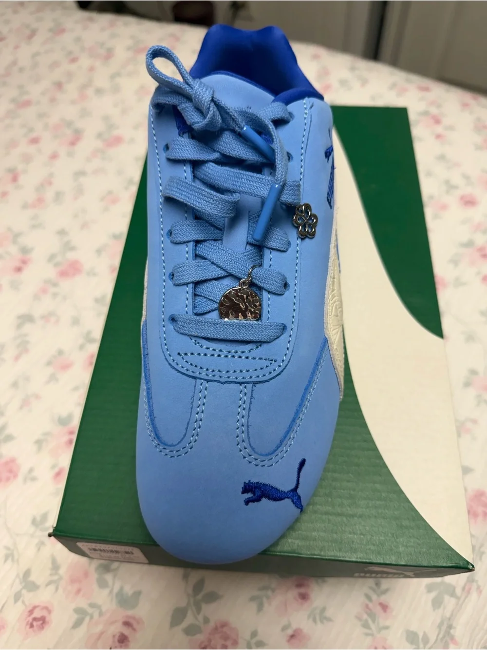 Women’s Puma Blue Speedcat Sneaker New in box size 9